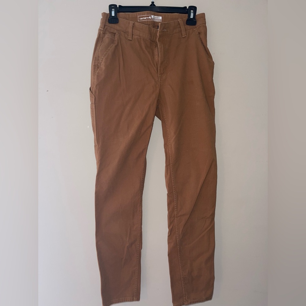 Carhartt Relaxed Fit Women's Tan Work Pants